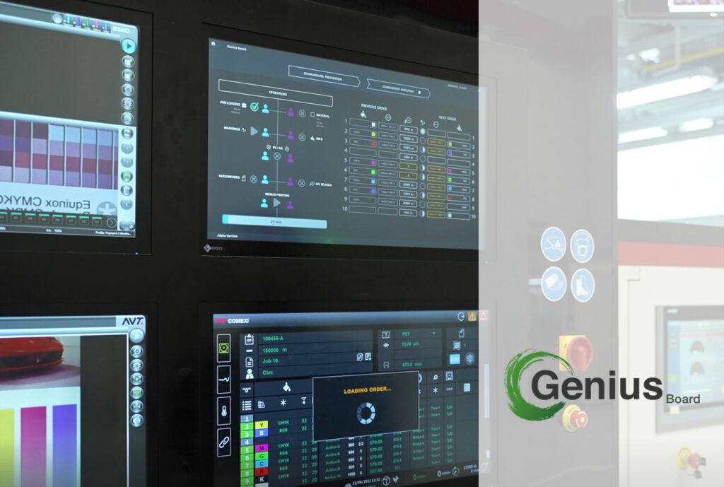 Comexi Genius Board: A Straightforward Approach to Saving Time on Each Changeover.