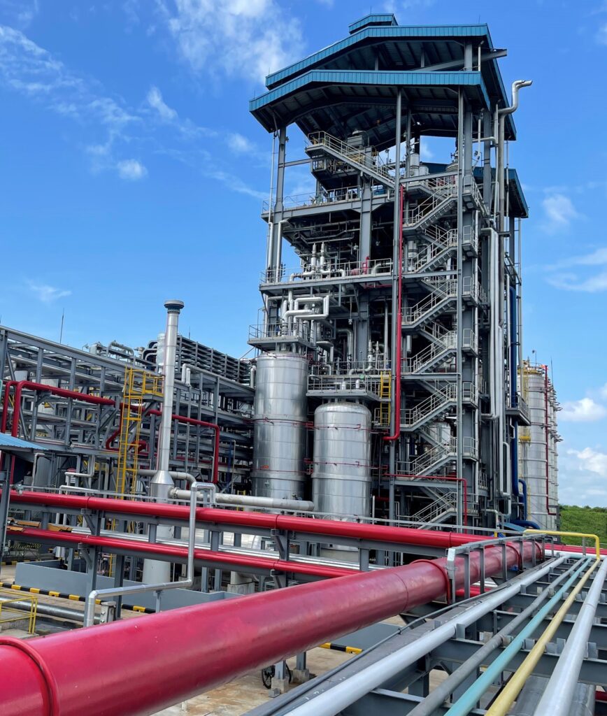 Global Amines’ new fatty amines production plant in Surabaya, Indonesia.