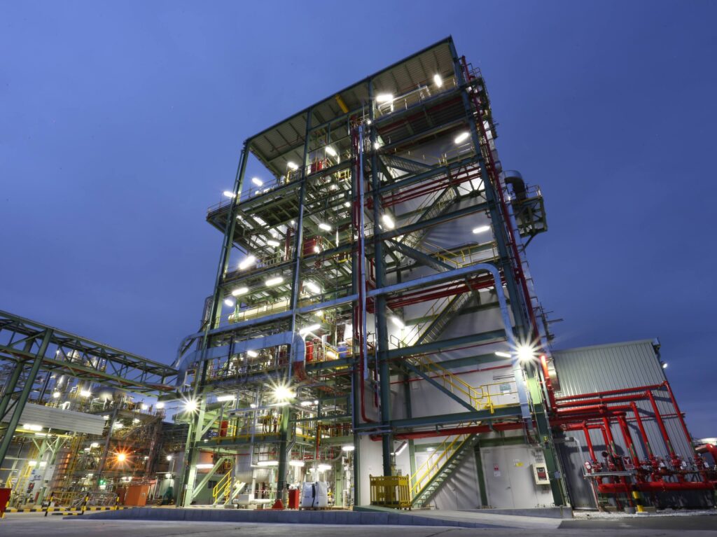 The new production line for the Vulkollan raw material NDI in Covestro’s Map Ta Phut site in Thailand.