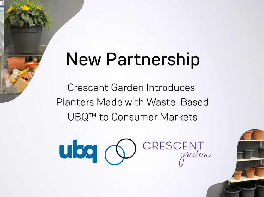 Crescent Garden Introduces Planters Made with Waste-Based UBQ to Consumer Markets