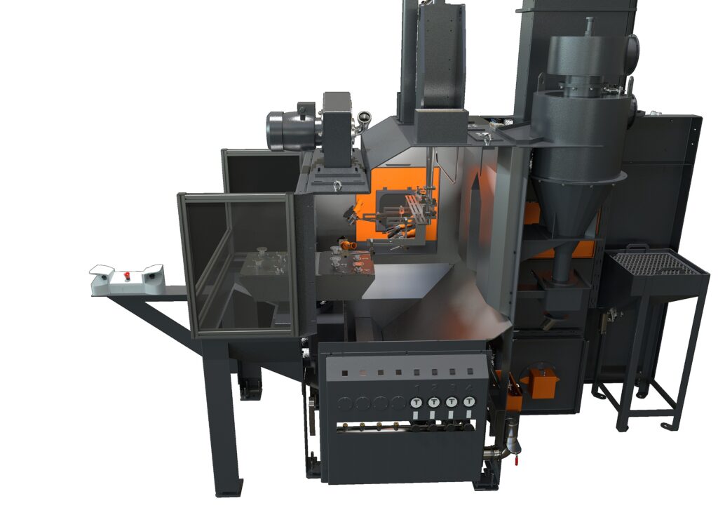 Perfect De-Flashing and Dedusting of Duroplast and Thermoplast Components at the Production Rate of the Injection Molding Machine
