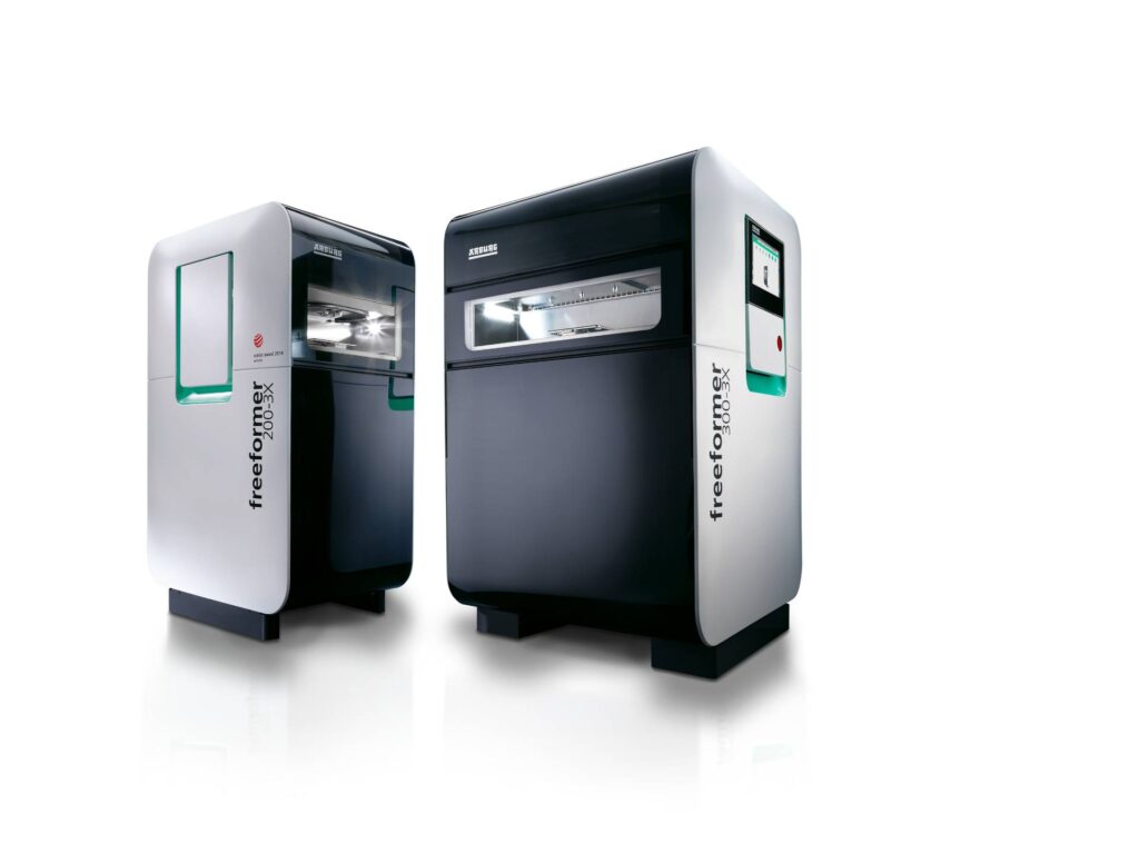A freeformer 200-3X and a high-temperature freeformer 300-3X will be in operation at Faberlab to produce benchmark parts using the APF method.
